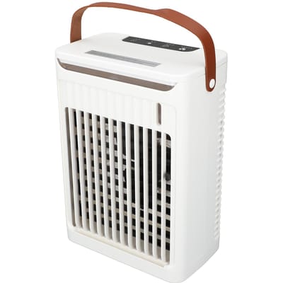 Climatiseur Humidificateur 2 Brumes Froides Ventilateur 5 Vitesses 7 LED Mini Refroidisseur d'Air Portable avec Réservoir 680 ml Prise USB