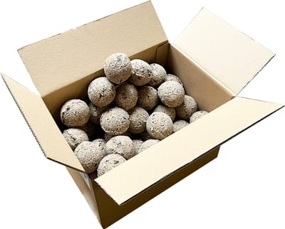 Mezenbol Zonder Net - 50 stuks | Met 100% gerecyclede mezenbolhouder
