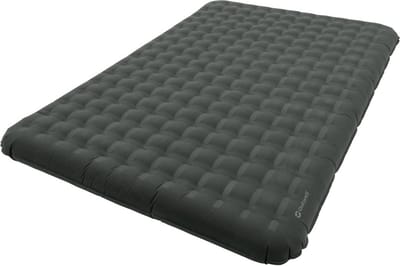 Luchtbed Dubbel - Kampeer Matras - Kamperen Buiten - Dubbel Ventiel Snel - 200x140x20cm - Grijs