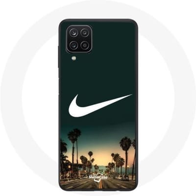 Coque - Maniacase - Samsung Galaxy A12 - Souple - Nike logo palmier miami - Vert