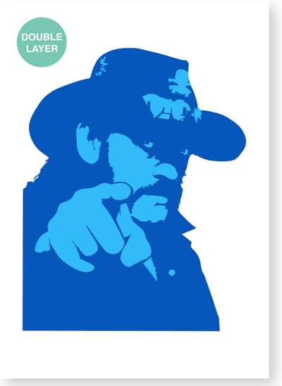 Lemmy Motörhead sjabloon - 2 lagen Kunststof A3 stencil - Kindvriendelijk sjabloon geschikt voor graffiti, airbrush, schilderen, muren, meubilair, taarten en andere doeleinden