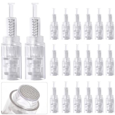 Dailygoods - Microneedling Naalden - Vervangende DermaPen - Effectieve Huidbehandeling - 20 Stuks - Huidherstel - Hydratatie - Geschikt voor Acnelitte...