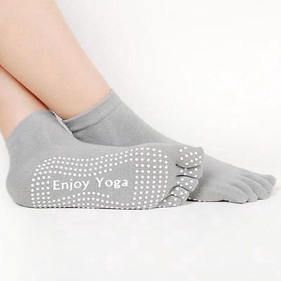CHPN - Yogasokken - Sportsokken - Yoga - Antislip - Grijs - Sokken - Yogasok - Teensokken - 36-40 - Pilatessokken