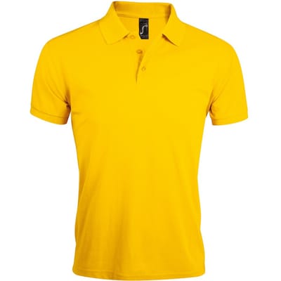 SOLS Heren Prime Pique Poloshirt met korte mouwen (Goud)