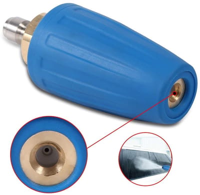 Dailygoods- Rotor Nozzle 3000 PSI - Turbo Nozzle - Hoge Druk - 1/4 Inch - 3 Stuks - Roestvrij Staal en Messing - Verhoogde Reinigingskracht - Hogedrukspuitmond