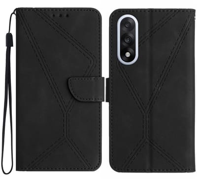 Coverup Hoesje - Geschikt voor OnePlus Nord 5 Hoesje - Coverup Book Case - Zwart
