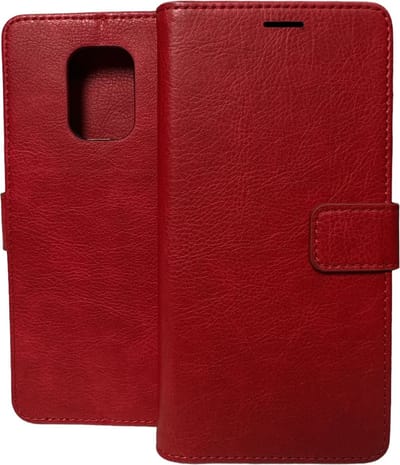 Portemonnee Book Case Hoesje Geschikt voor: Xiaomi Redmi Note 10 Lite - Rood