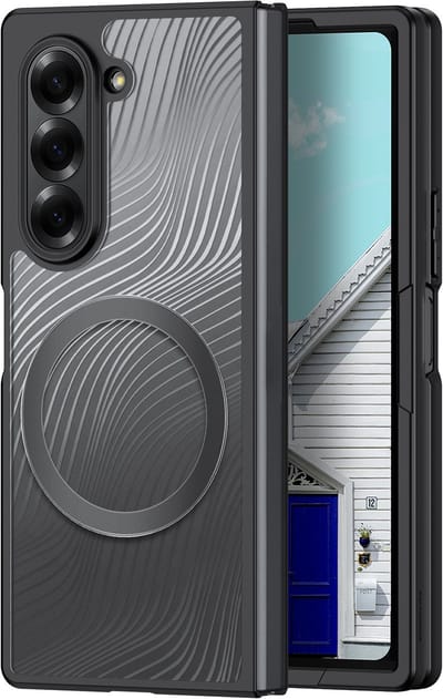 Dux Ducis - Telefoon Hoesje geschikt voor de Samsung Galaxy Z Fold7 - Back Cover - Aimo Mag Series - Zwart