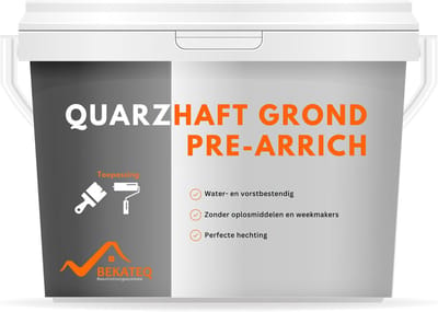 BEKATEQ kwartsgrondverf binnen en buiten - grondverf voor beton, tegels, keramiek, gevelpleister - pleistergrondverf, tegel op tegel, betongrondverf, houtgrondverf - hechtprimer waterdicht, vorstbestendig BK-155 - 1,5Kg