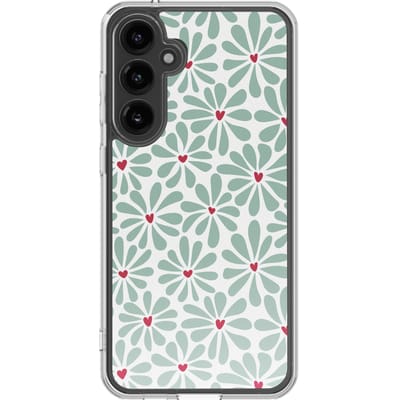 imoshion Hoesje - Geschikt voor Samsung Galaxy S23 FE - Design hoesje - Bloom Love Sage Green