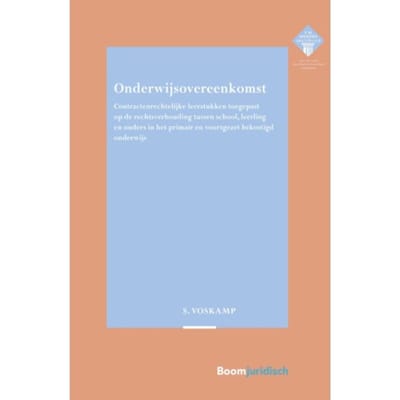 Onderwijsovereenkomst - E.M. Meijers Instituut Voor Rechtswetenschappelijk Onderzoek - Stijn Voskamp