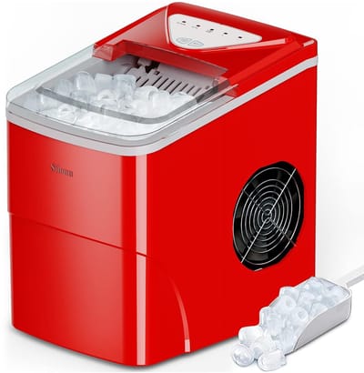 IJsmachine aanrecht - IJsmaker Portable - Snelle IJsvorming - Zelfreinigend - 25 pond per dag - Zwart