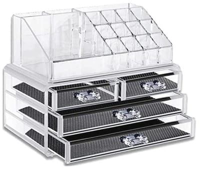 Cosmetische Organizer voor Make-up en Sieraden met 4 Laden en Duidelijk Acryl Ontwerp