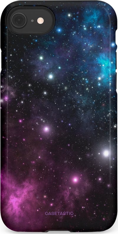 Casetastic Hoesje Geschikt voor Apple iPhone 7/8/SE - Stijlvolle Beschermende Duo-layer Case - Nebula gloed