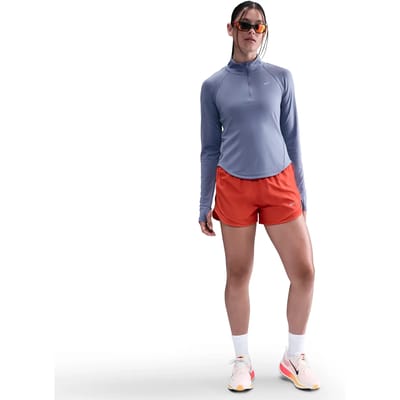 Damestrui met lange mouwen en 1/4 rits Nike Tempo Flash