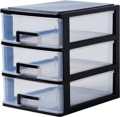 Cosmetische Organizer - Make-up Opberger - Badkamer Aanrecht - Stofdichte Laden - 24x17x30cm - Transparant