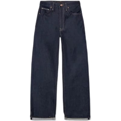 Dames Loose Jeans Nudie Jeans Clean Eileen Dry Twilight Selvage