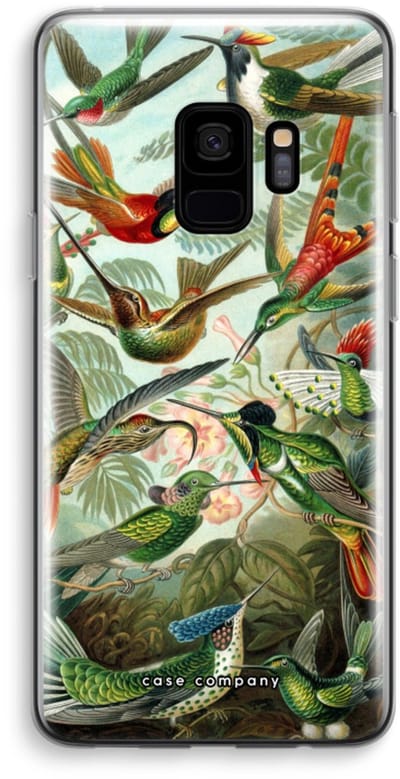 Case Company® - Hoesje geschikt voor Samsung Galaxy S9 hoesje - Haeckel Trochilidae - Soft Cover Telefoonhoesje - Bescherming aan alle Kanten en Schermrand