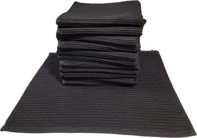 Livello Katoenen Vaatdoek Zwart - set van 12