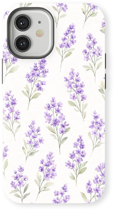 Bloemen Design Hoesje geschikt voor iPhone 12 | Flower Print Tough Case met Mag | Shockproof | Bloemen Motief Backcover geschikt voor iPhone 12 Provence Garden