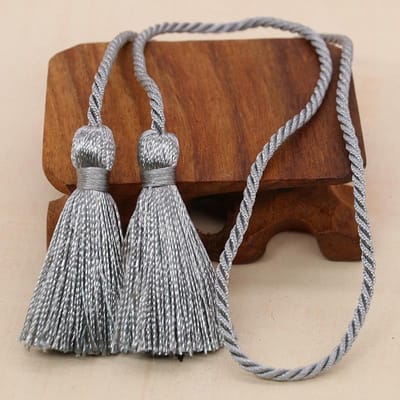 2-10 stuks 54 cm lang touw dubbele franje kwasten handgemaakte zijden bladwijzer kwast voor gordijn decoratie DIY knutsel naai benodigdheden 5Pcs