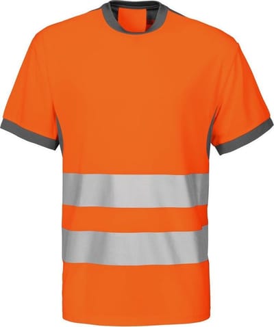 ProJob 6009 SIGNALISATIET-SHIRT EN ISO 20471 KLASSE 2 646009 - oranje/grijs - XS