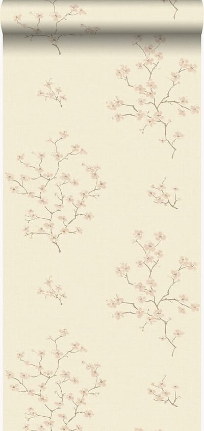Origin Wallcoverings behang bloesemtak beige en roze - 53 cm x 10.05 m - 346545