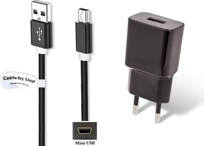 OneOne 2A lader + 0,25m sterke Mini USB kabel. Universele oplader adapter past op Texas Instruments grafische rekenmachine TI-83, TI-83 Plus, TI-84 +, TI-84 + C, TI-84 + CE, TI-84 + SE, TI-84x, TI-86, TI-89, TI-89 Titanium, TI-Nspire / CAS / CX
