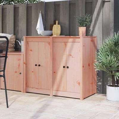 Buitenkeukendeuren - Houten deuren - Keuken renovatie - Massief douglashout - 50 x 82 cm - Bruin
