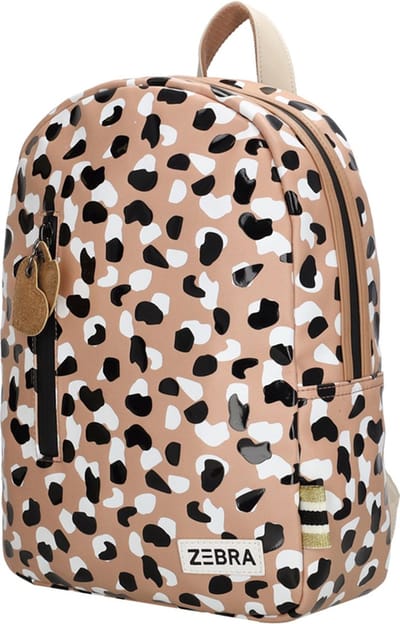 Zebra Trends Mila Rugzak Kinderen - Schooltas met ruim hoofdvak - Kinderrugzak van Nylon en Polyester - Panterprint