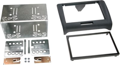 2-DIN Paneel geschikt voor Audi TT (8J) 2006-2014 Kleur: Zwart