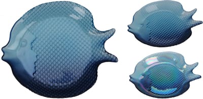 Glazen Visschaal – 24x20 cm – 2 Assortimenten – 1 Willekeurig Geleverd