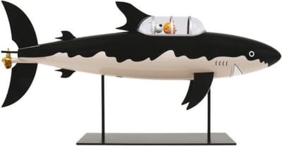 Kuifje Beeld - De duikboot - Moulinsart - 77cm
