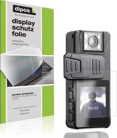 dipos – 4x Matte Beschermfolie geschikt voor Nastopee Bodycam | Krasbestendige & antireflecterende Screenprotector Ultra-Thin