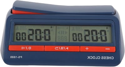 Digitale Schaakklok - Spel Timer - Toernooi Spelen - 8 Timingmodi - 138 x 96 mm - Zwart