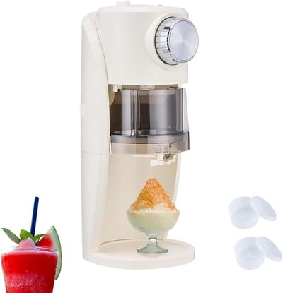 Elektrische IJscrusher - Schaafmachine IJs - Drankjes Desserts - Instelbare Textuur - 40 cm Hoog - Zwart