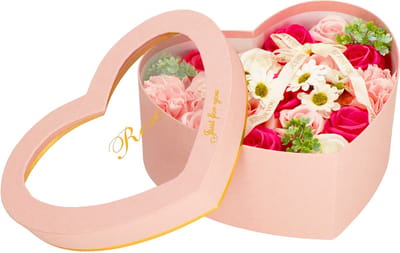 Springos Eeuwige Roos - Geschenkdoos - Geschenkbloem - Liefde - Hart