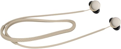 kwmobile Strap Compatible with Google Pixel Buds Pro 2 - Silicone Cord Holder for Wireless Earphones - Beige