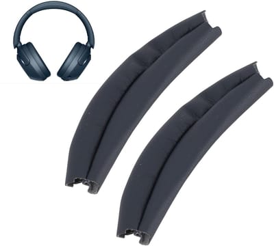 Dailygoods- Hoofdbandkussen Vervangend - Eiwitleer - Hoofdtelefoonaccessoire - Comfortabel - Zacht - 2x Hoofdbandpads - Hoofdtelefoonpad