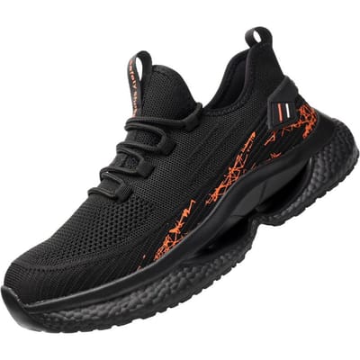 Veiligheidsschoenen voor Mannen Werk Sneakers Dameslaarzen Ademend Lichtgewicht Stalen Neus Schoenen Veiligheid Prikbestendig Mannen Veiligheidsschoenen 41