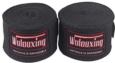 Allecto - Boksen Hand Wraps Bandages - Pols Fist Wraps - Martial Art - Beschermende Gear - Voorkom letsel - Geschikt voor MMA - Zwart 5 Meter