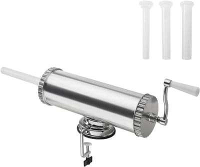 AMA® Worstenvuller - Worstenmaker - Worstenvul Machine - 58x18x22cm - Zilver