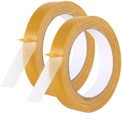 Dubbelzijdig plakband 2 cm x 10 m, transparant en extra sterk, ideaal voor knutselen en tapijten, multifunctioneel gebruik