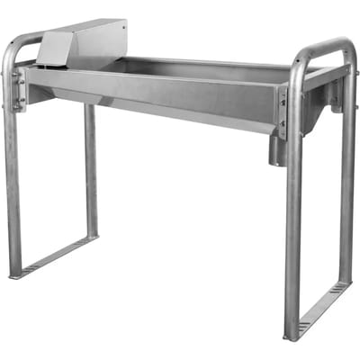 Waterbak voor de boerderij met inox voet. Kerbl 100 cm