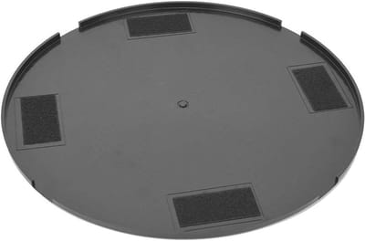 Afwerkingsplaat - Vlakker Troffel - Muur Egaliseren - Zelfklevend Oppervlak - 37.5 cm Diameter - Grijs