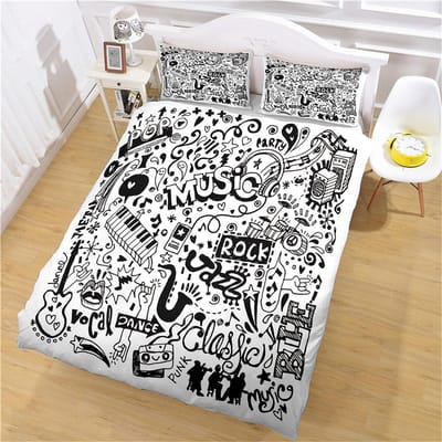 Beddengoedset Volledig 3D Creatieve Notenpatronen Dekbedovertrek Kinderen Zacht Polyester Dekbedovertrek, Dekbedovertrek Kinderen Jongens W135xL200cm