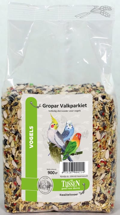 Tijssen goed voor dieren - Vogelzaad - Gropar I - Valkparkiet - 900gr - 1ST