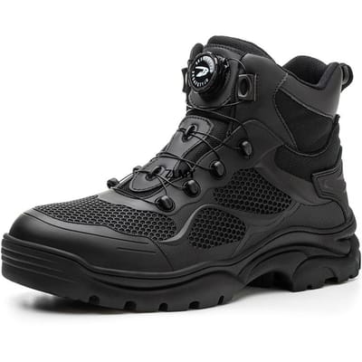 Onverwoestbare Werkveiligheidslaarzen Heren Stalen Neus Veiligheidsschoenen Anti-verplettering Anti-steek Sneakers Gedraaide Knop Veiligheidswerklaarzen Man 41