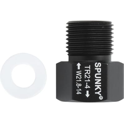 Adaptateur Convertisseur Cylindre Soda Noir Filetage Femelle TR21x4 vers Filetage Mâle W21.8-14