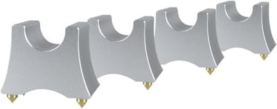 Kabel Stand Ondersteuning - Speaker Spikes - Verbeter Geluidskwaliteit - Metaal Materiaal - 4 Stuks - Zilver